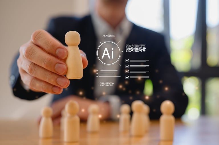 AI technology in business concept, Customer Relationship Management